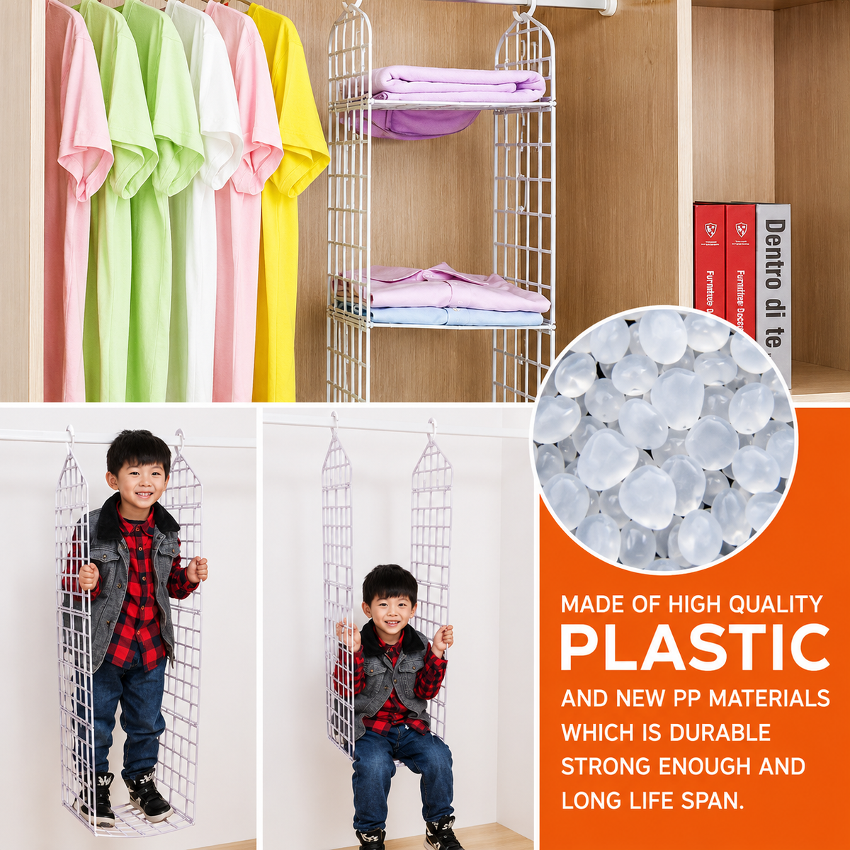 5 Layer Hanging Folding Clothes Organizer
