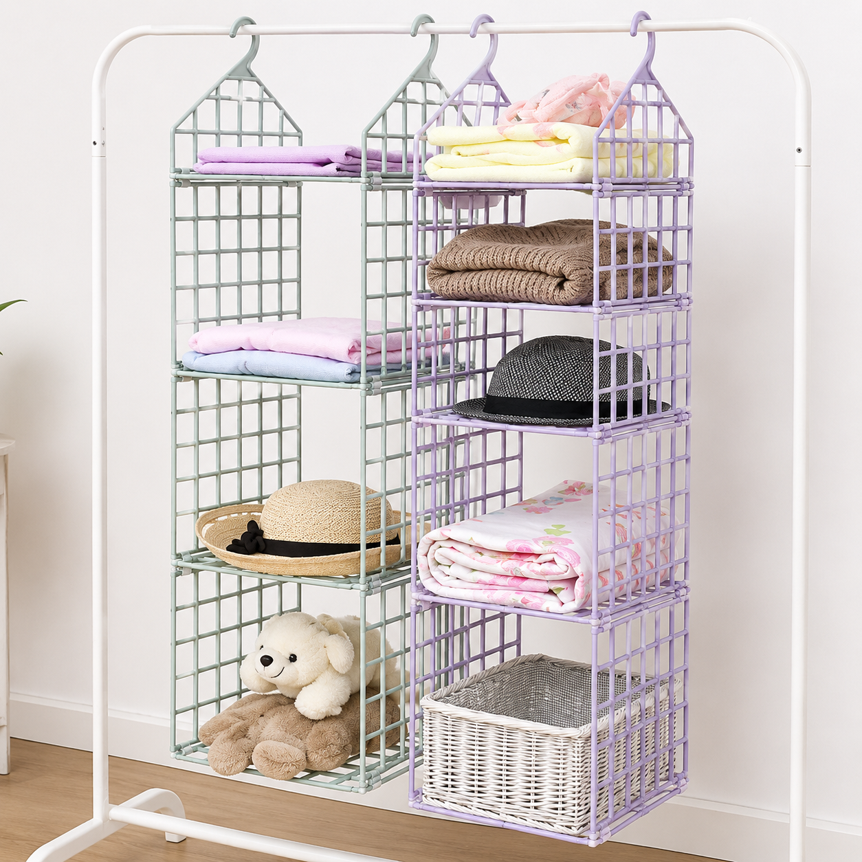5 Layer Hanging Folding Clothes Organizer