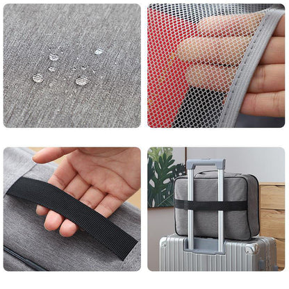 Premium Waterproof Document Organizer Bag with Lock | Multi-Layer File Storage Case for Certificates, Passport & Laptop